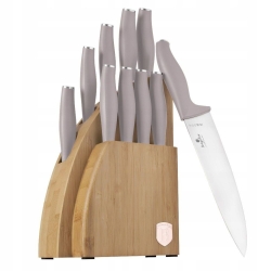 Komplet noże w stojaku Bamboo Berlinger Haus Taupe 10 el. BH-3122