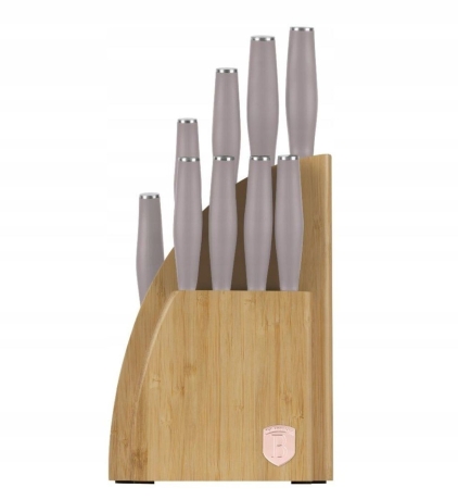 Przejdź do produktu Komplet noże w stojaku Bamboo Berlinger Haus Taupe 10 el. BH-3122