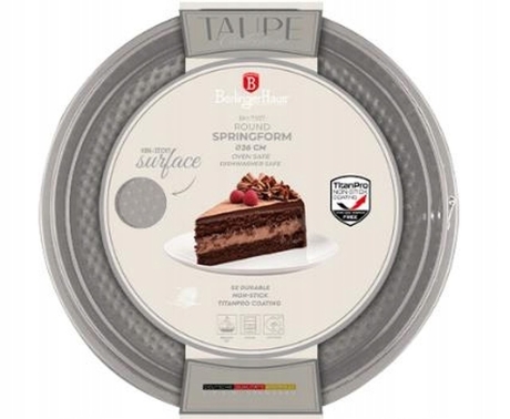 Przejdź do produktu Tortownica forma do pieczenia na ciasto Berlinger Haus Taupe 26cm BH-7937