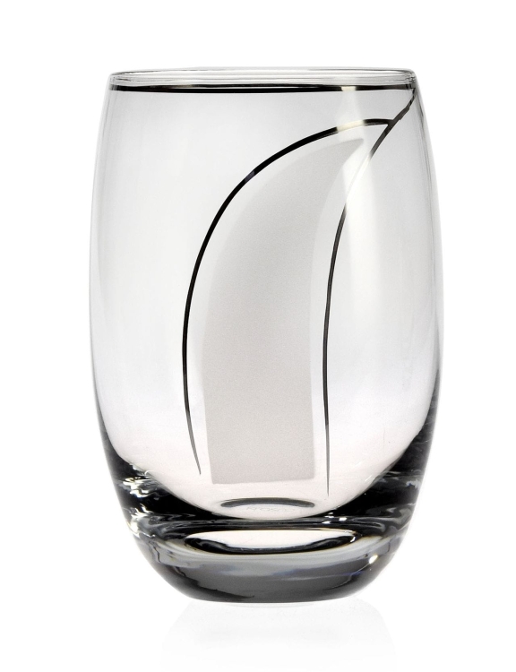 Komplet szklanek do soku wody 360 ml SATYNOWA ŁEZKA