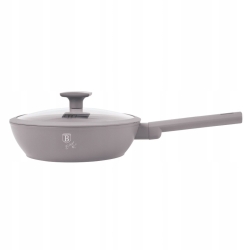 Patelnia głęboka z pokrywką Berlinger Haus Taupe 24cm BH-8092