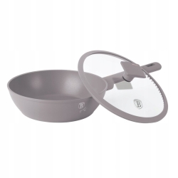 Patelnia głęboka z pokrywką Berlinger Haus Taupe 24cm BH-8092