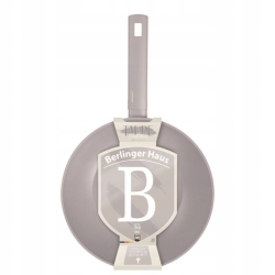 Patelnia głęboka Wok nieprzywierająca Berlinger Haus Taupe 28cm BH-8093
