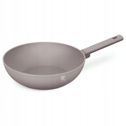 Patelnia głęboka Wok nieprzywierająca Berlinger Haus Taupe 28cm BH-8093
