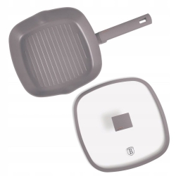 Patelnia grillowa z pokrywką Berlinger Haus Taupe 28cm BH-8097