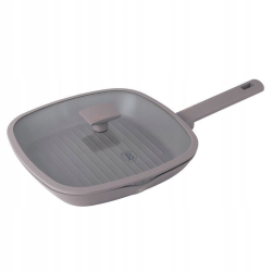 Patelnia grillowa z pokrywką Berlinger Haus Taupe 28cm BH-8097