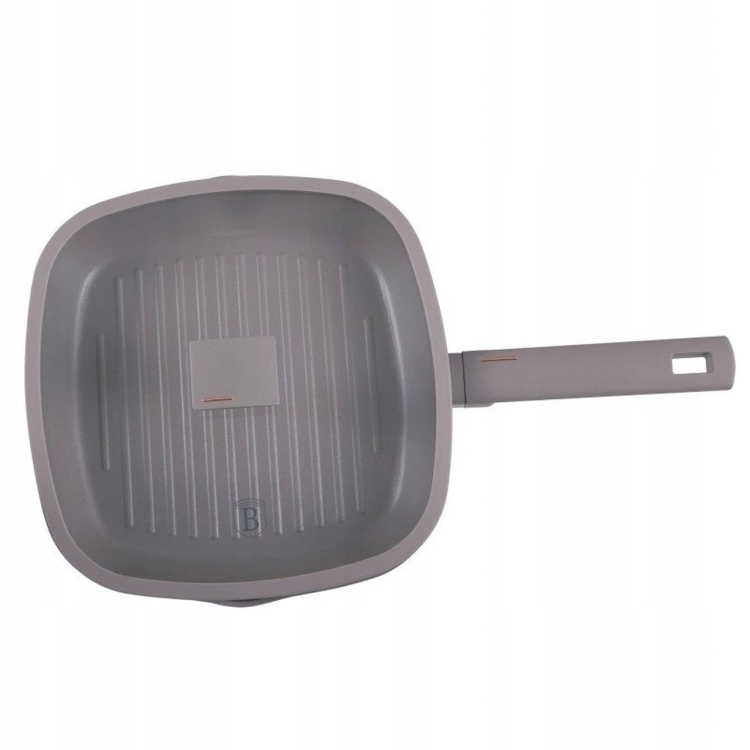 Patelnia grillowa z pokrywką Berlinger Haus Taupe 28cm BH-8097