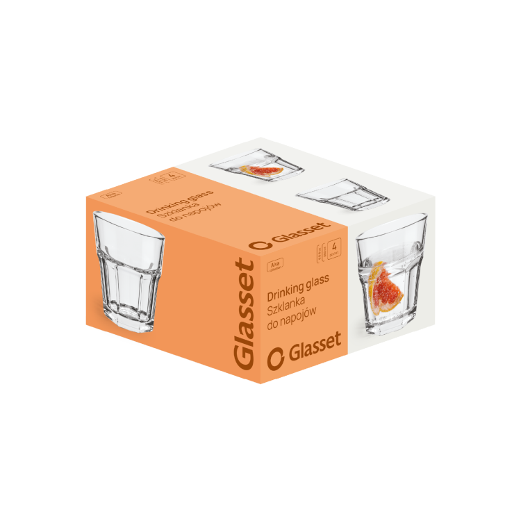 Zestaw do wody soku napojów dzbanek 1,2L+4 szklanki 260ml Trend Glass ALVA