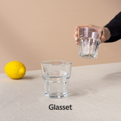 Zestaw do wody soku napojów dzbanek 1,2L+4 szklanki 260ml Trend Glass ALVA