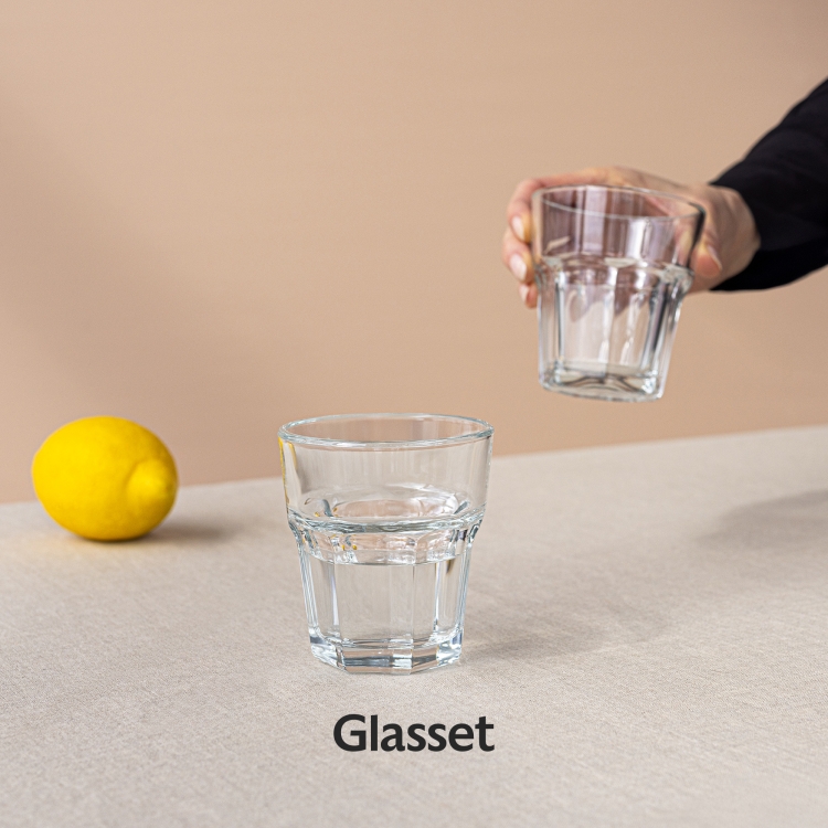 Zestaw do wody soku napojów dzbanek 1,2L+4 szklanki 260ml Trend Glass ALVA