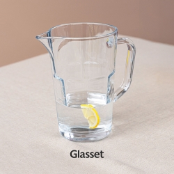 Zestaw do wody soku napojów dzbanek 1,2L+4 szklanki 260ml Trend Glass ALVA