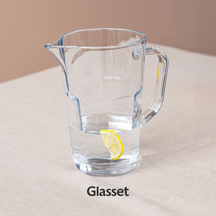 Zestaw do wody soku napojów dzbanek 1,2L+4 szklanki 260ml Trend Glass ALVA