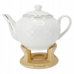 Bianco BO-2714 Imbryk z podgrzewaczem do kawy Dzbanek 1L porcelana