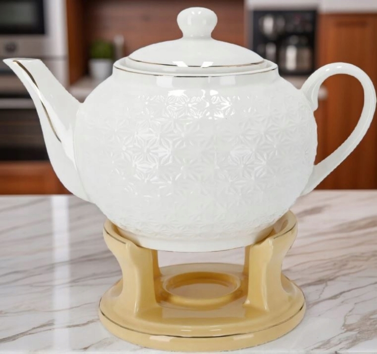 Bianco BO-2714 Imbryk z podgrzewaczem do kawy Dzbanek 1L porcelana