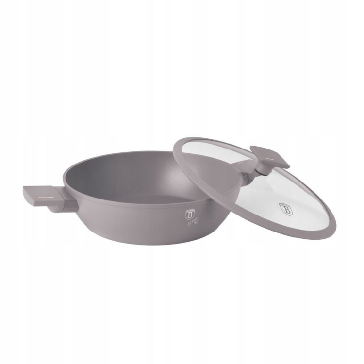 Garnek tradycyjny z pokrywką 28cm 3,8L Berlinger Haus Taupe BH-8098
