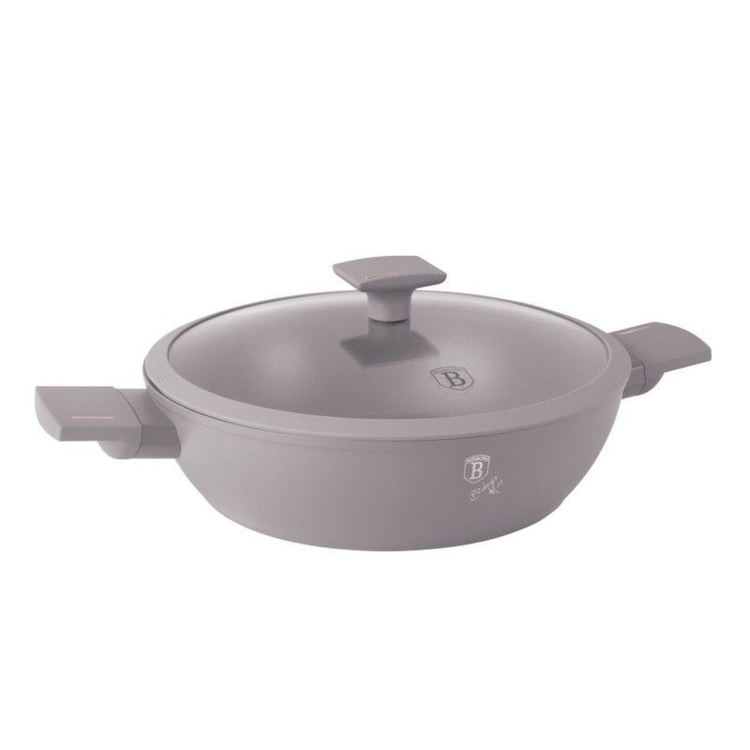 Garnek tradycyjny z pokrywką 28cm 3,8L Berlinger Haus Taupe BH-8098