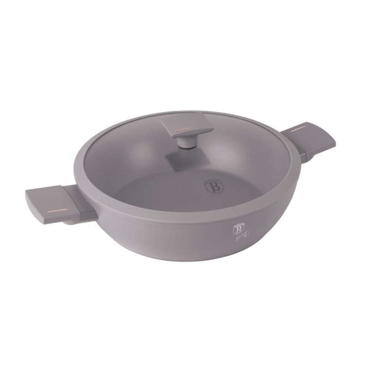 Garnek tradycyjny z pokrywką 28cm 3,8L Berlinger Haus Taupe BH-8098