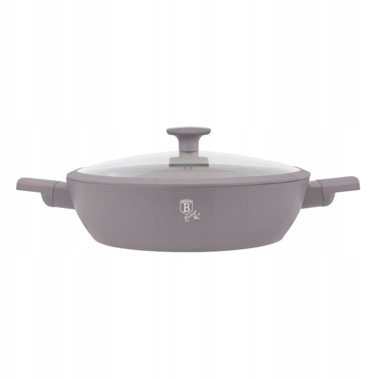 Garnek tradycyjny z pokrywką 30cm 4,5L Berlinger Haus Taupe BH-8099