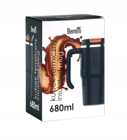Kubek termiczny z ustnikiem termos podróżny BERRETTI 680ml BR-0534