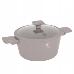 Garnek tradycyjny z pokrywką 24cm 4,1L Berlinger Haus Taupe BH-8101