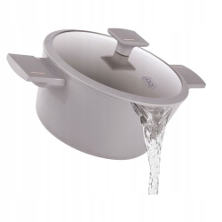 Garnek tradycyjny z pokrywką 24cm 4,1L Berlinger Haus Taupe BH-8101