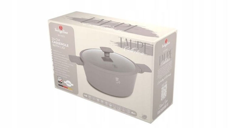 Garnek tradycyjny z pokrywką 24cm 4,1L Berlinger Haus Taupe BH-8101