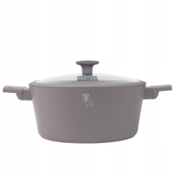 Garnek tradycyjny z pokrywką 24cm 4,1L Berlinger Haus Taupe BH-8101