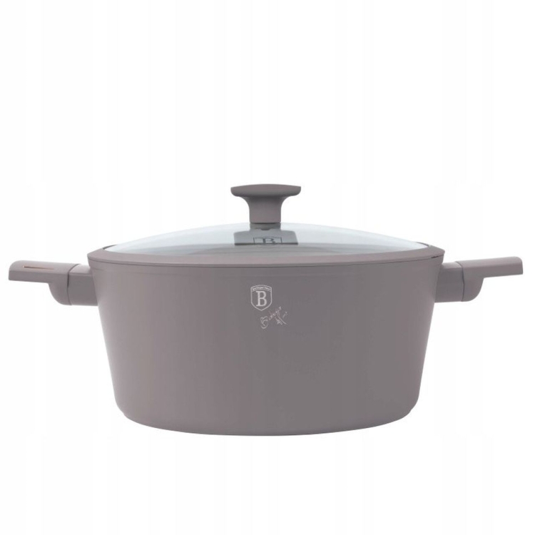 Garnek tradycyjny z pokrywką 24cm 4,1L Berlinger Haus Taupe BH-8101