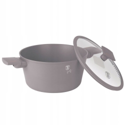 Garnek tradycyjny z pokrywką 28cm 6,1L Berlinger Haus Taupe BH-8102