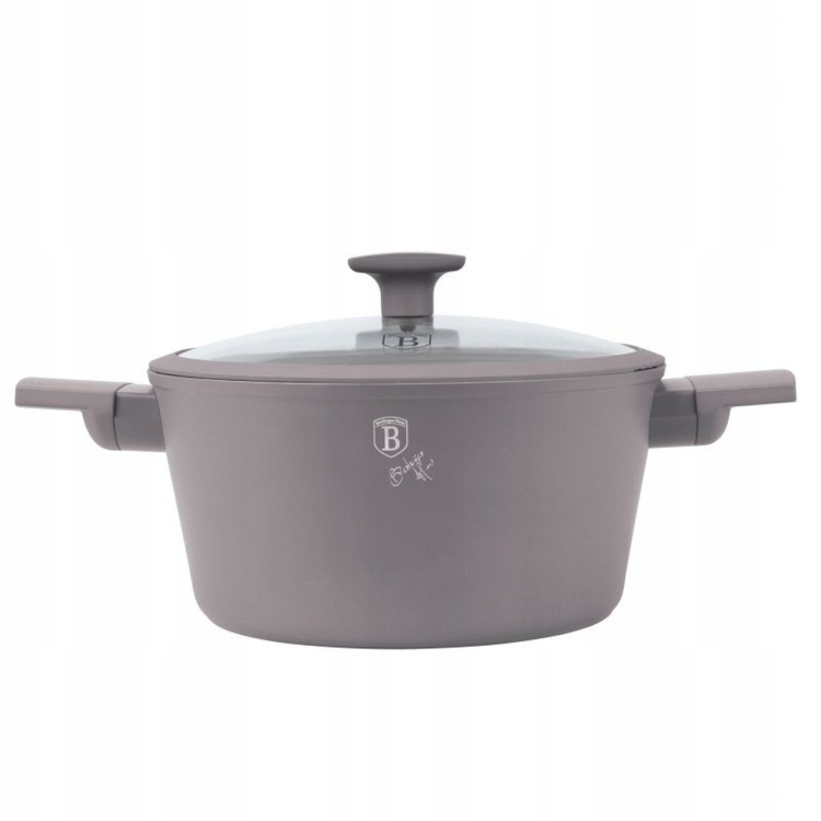 Garnek tradycyjny z pokrywką 28cm 6,1L Berlinger Haus Taupe BH-8102