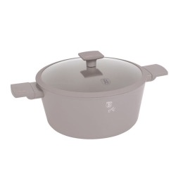Garnek tradycyjny z pokrywką 28cm 6,1L Berlinger Haus Taupe BH-8102