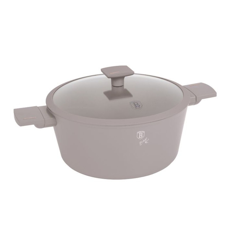 Garnek tradycyjny z pokrywką 28cm 6,1L Berlinger Haus Taupe BH-8102
