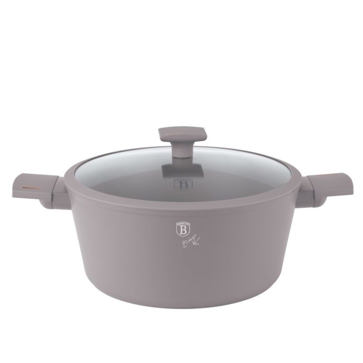 Garnek tradycyjny z pokrywką 30cm 8L Berlinger Haus Taupe BH-8103