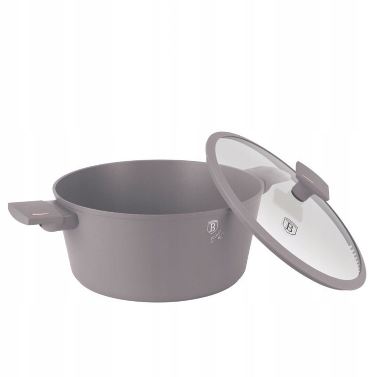 Garnek tradycyjny z pokrywką 30cm 8L Berlinger Haus Taupe BH-8103