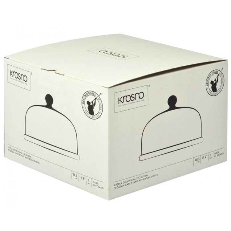 Klosz z drewnianą (bukową) deską KROSNO HOME & DECO 28,5 cm
