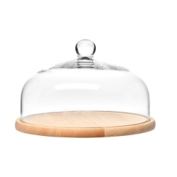 Klosz z drewnianą (bukową) deską KROSNO HOME & DECO 28,5 cm