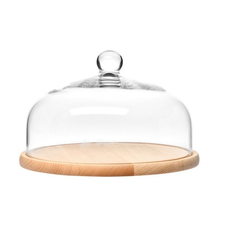 Klosz z drewnianą (bukową) deską KROSNO HOME & DECO 28,5 cm