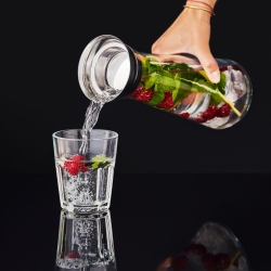 Dzbanek karafka szklana z korkiem do wina, wody, soku AMBITION Ellie 1,15L