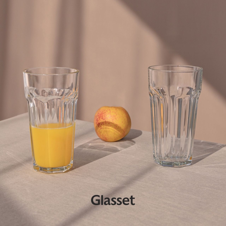 Duże szklanki do drinków napojów Glasset ALVA XXL 630/700ml 6szt