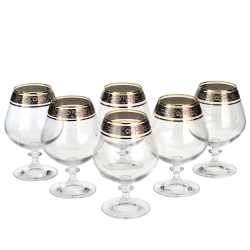 Ekskluzywne kieliszki do koniaku złoto platyna 400ml