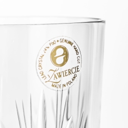 Kryształowe szklanki soft drink do soku, wody ZAWIERCIE Młynek 180 ml 6 szt.