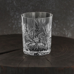 Kryształowe szklanki soft drink do soku, wody ZAWIERCIE Młynek 180 ml 6 szt.