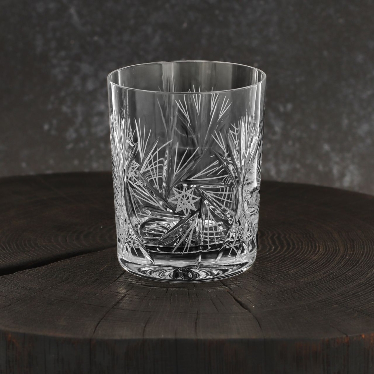 Kryształowe szklanki soft drink do soku, wody ZAWIERCIE Młynek 180 ml 6 szt.