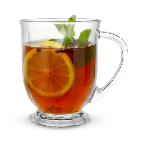 Przejdź do produktu Szklanki z uchem KUBKI do kawy herbaty Altom Design SARA XXL 500 ml 6 szt.