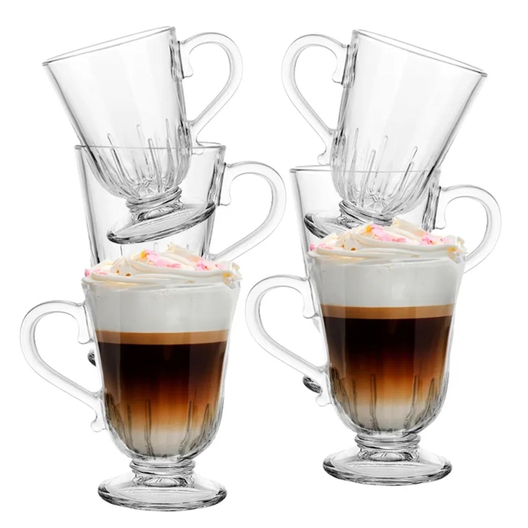 Szklanki z uchem KUBKI do latte Altom Design SIENA PROMIENIE 320 ml 6szt