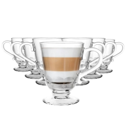 Szklanki z uchem KUBKI do latte Altom Design SIENA KORALE 320 ml 6szt