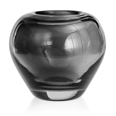 Przejdź do produktu Ekskluzywny ręcznie robiony Wazon szklany na kwiaty czarny HANDMADE 20 cm - 2 GATUNEK