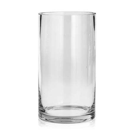 Przejdź do produktu Ekskluzywny ręcznie robiony Wazon szklany na kwiaty bezbarwny HANDMADE 29 cm