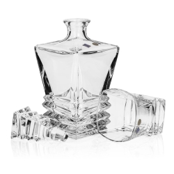 Ekskluzywny komplet do whisky BOHEMIA ROCKY 6+1 w skrzynce z GRAWEREM