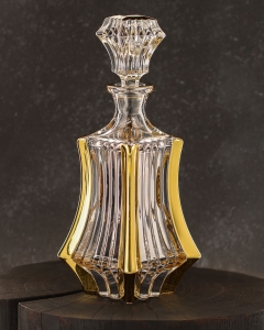 Ekskluzywna kryształowa karafka do whisky BOHEMIA GOLD PRAGUE 900ml